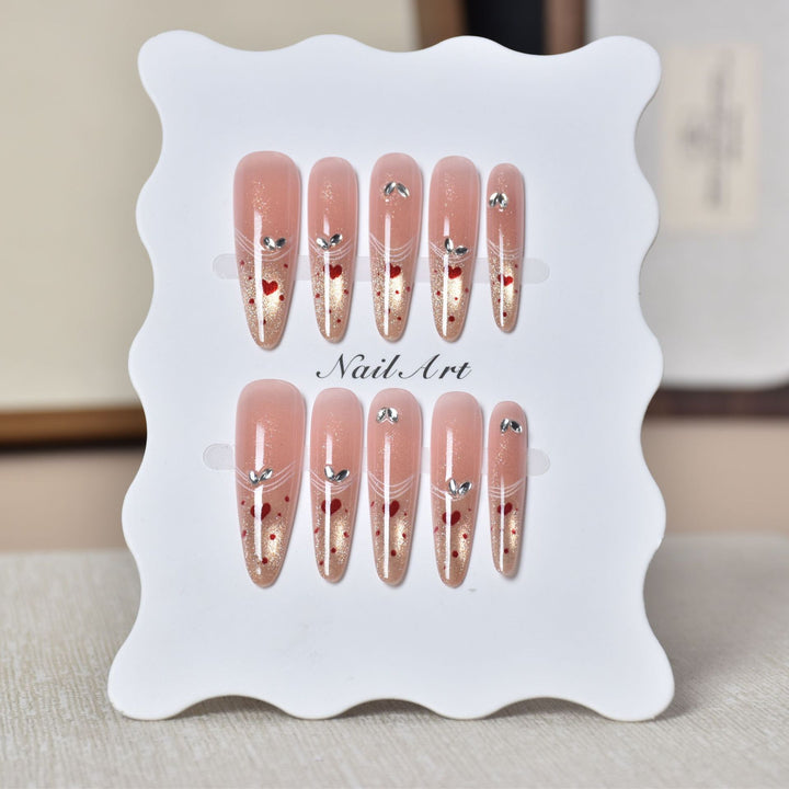 Artistic Holiday-Themed Press-On Nail Art Stornfield