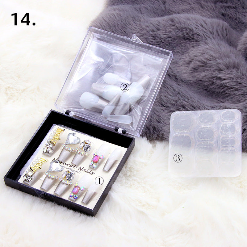 Elegant Pre-Designed Press-On Nail Set Stornfield
