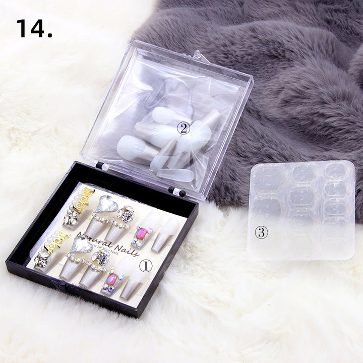 Elegant Pre-Designed Press-On Nail Set Stornfield