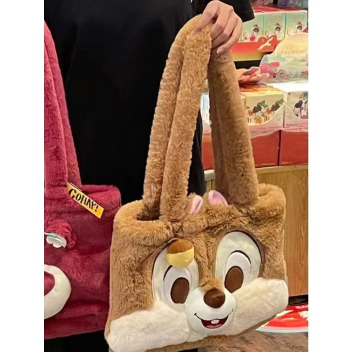Plush Tote Bag with Animal Face Stornfield