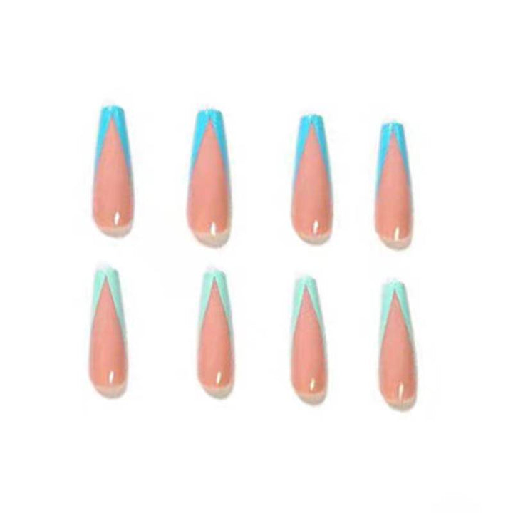 Elegant artificial nails with geometric design Stornfield