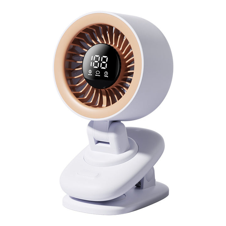 Women's portable table fan with digital temperature display Stornfield