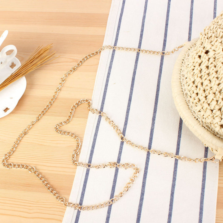 Handbag Made of High-Quality Natural Material with Silver Chain Strap Stornfield