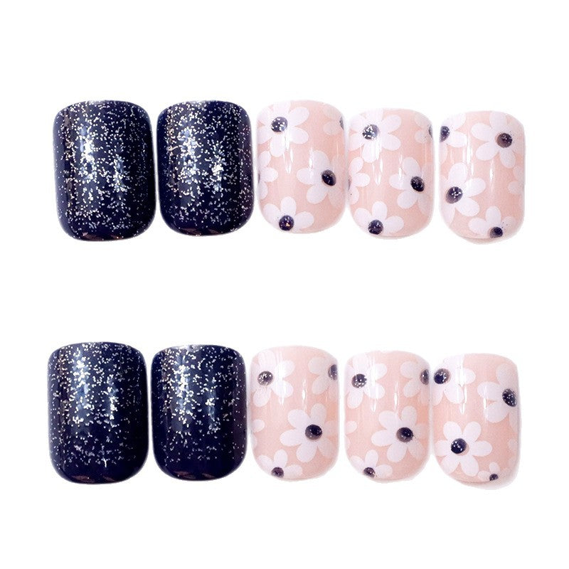 Decorative Floral Press-On Nail Enhancements Stornfield