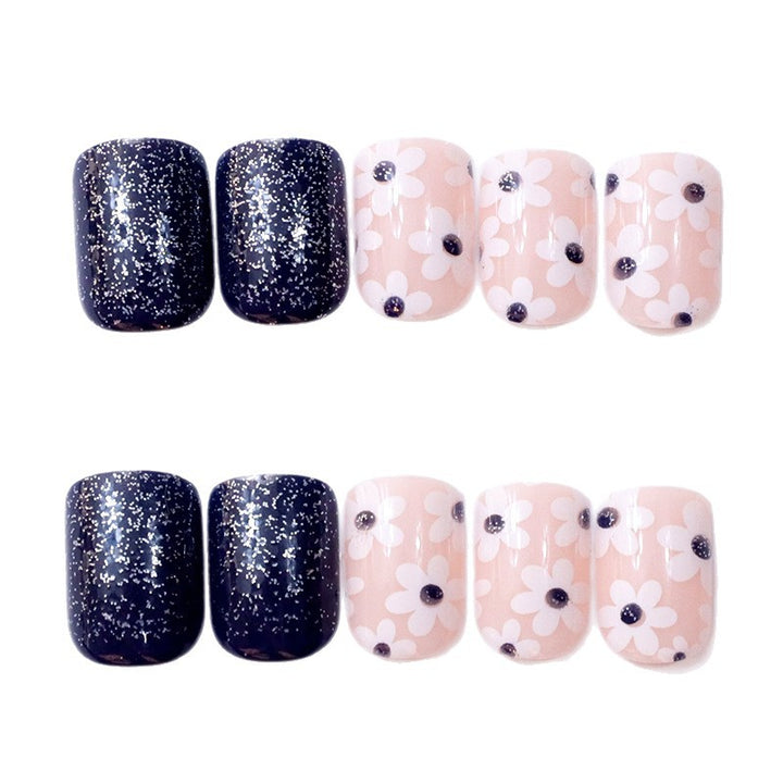 Decorative Floral Press-On Nail Enhancements Stornfield