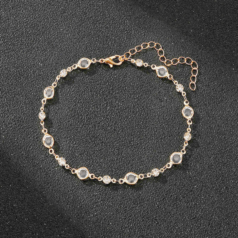 Elegant Rhinestone Chain Anklet Stornfield