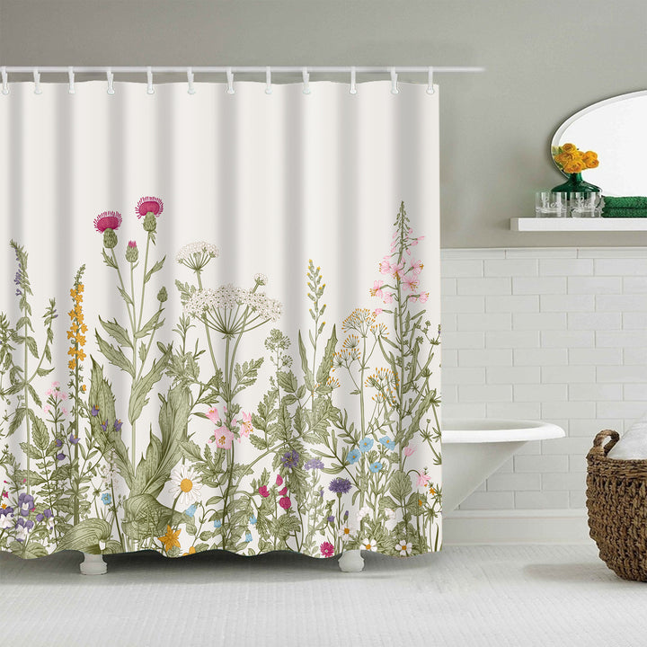Floral Patterned Bathroom Shower Curtain Stornfield