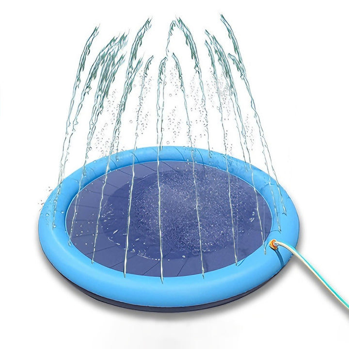 Dog Splash Pool with Integrated Sprinkler System Stornfield