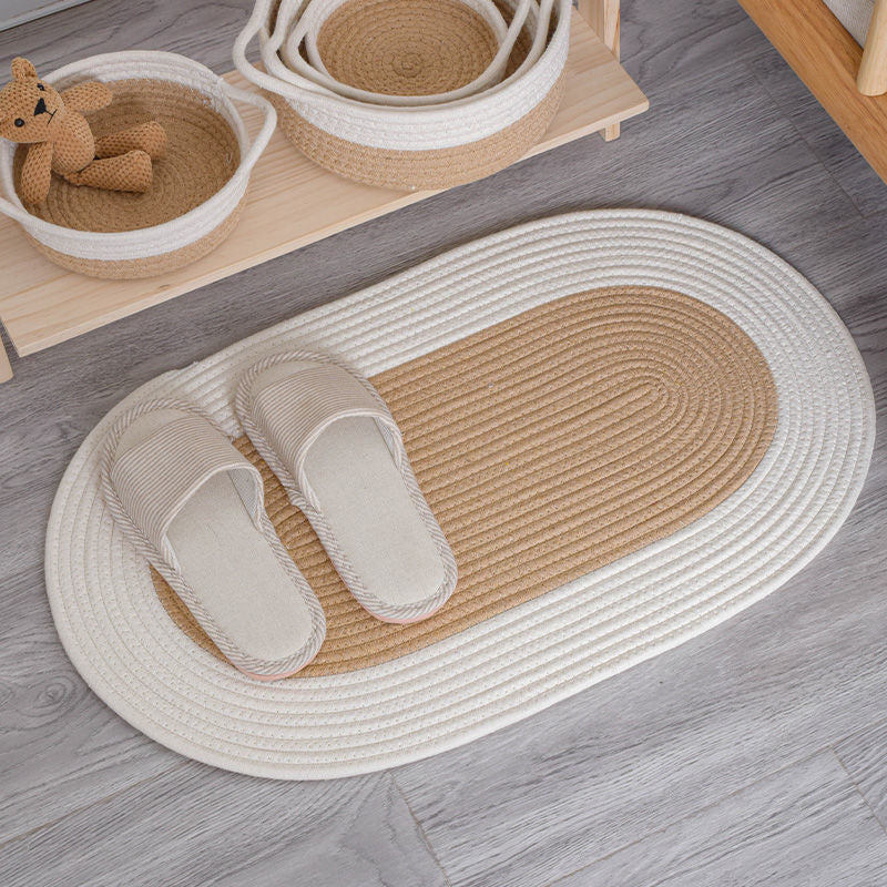 Round Jute Rug with Fringes Stornfield