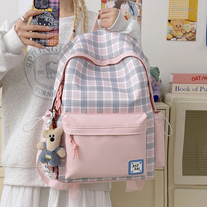 Checked Patterned Backpack Stornfield