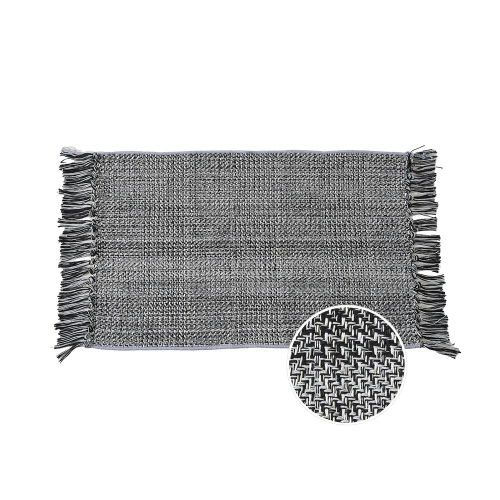 decorative Boho runner rug with fringes