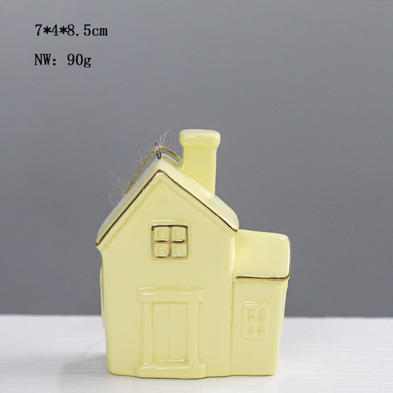 Ceramic House-Shaped Decorative Stornfeild