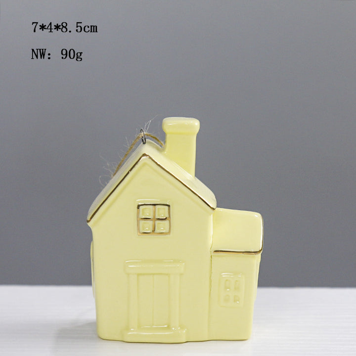 Ceramic House-Shaped Decorative Stornfeild