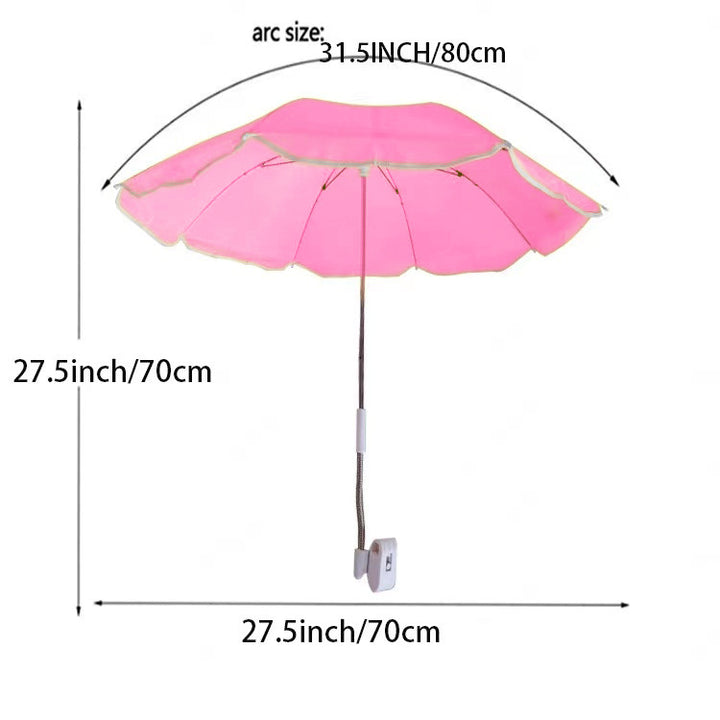 Women's Adjustable Beach Sunshade Umbrella with Ground Anchor Stornfield
