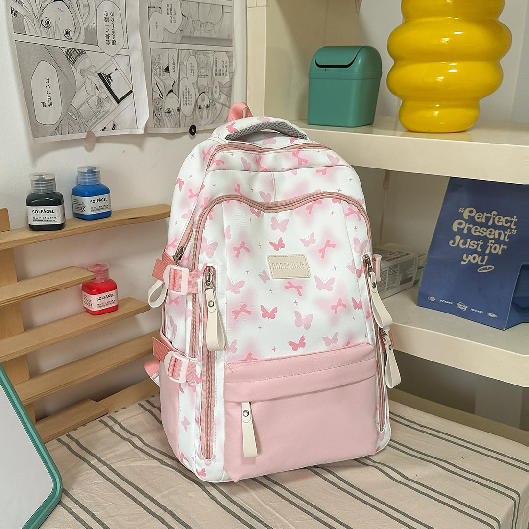 Cute Butterfly-Themed School Backpack Stornfield