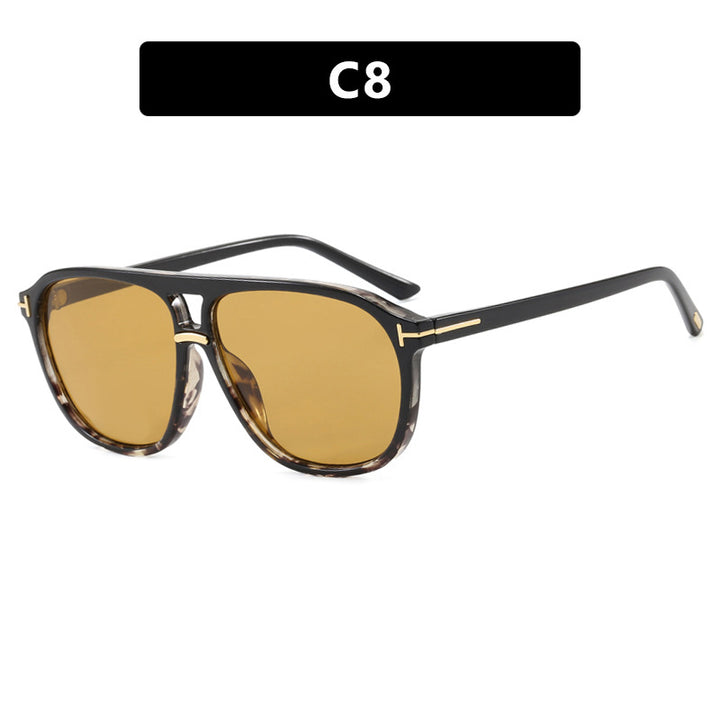 Women's square sunglasses with luxurious tortoiseshell pattern and polarized lenses Stornfield