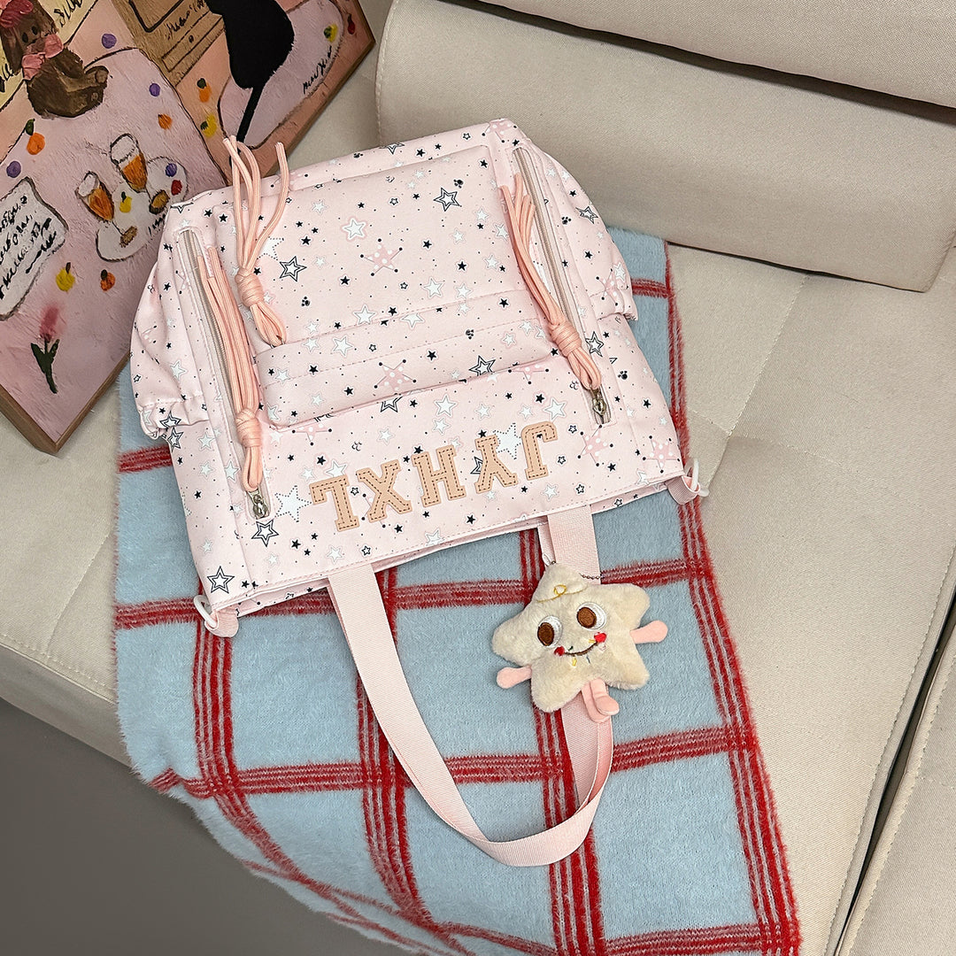 Stylish Star-Printed Backpack Stornfield 1791205378