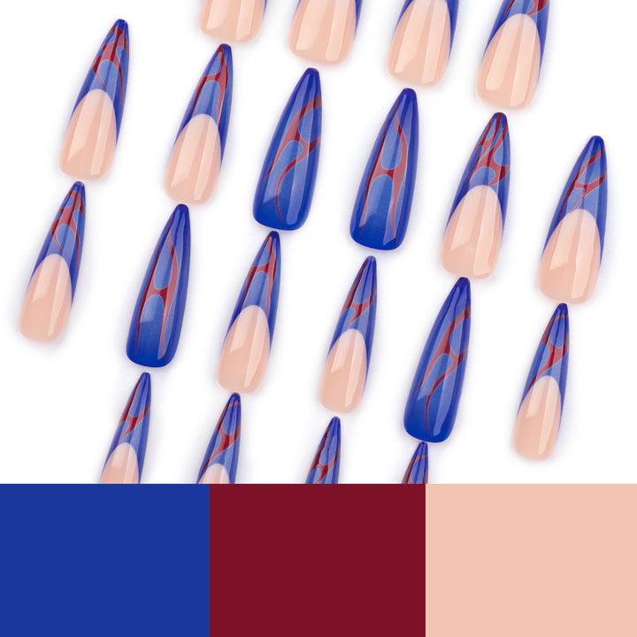Artful stiletto nails with colorful designs and creative accents Stornfield