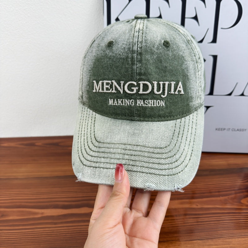 Men's Distressed Denim Baseball Cap Stornfield 1784270408