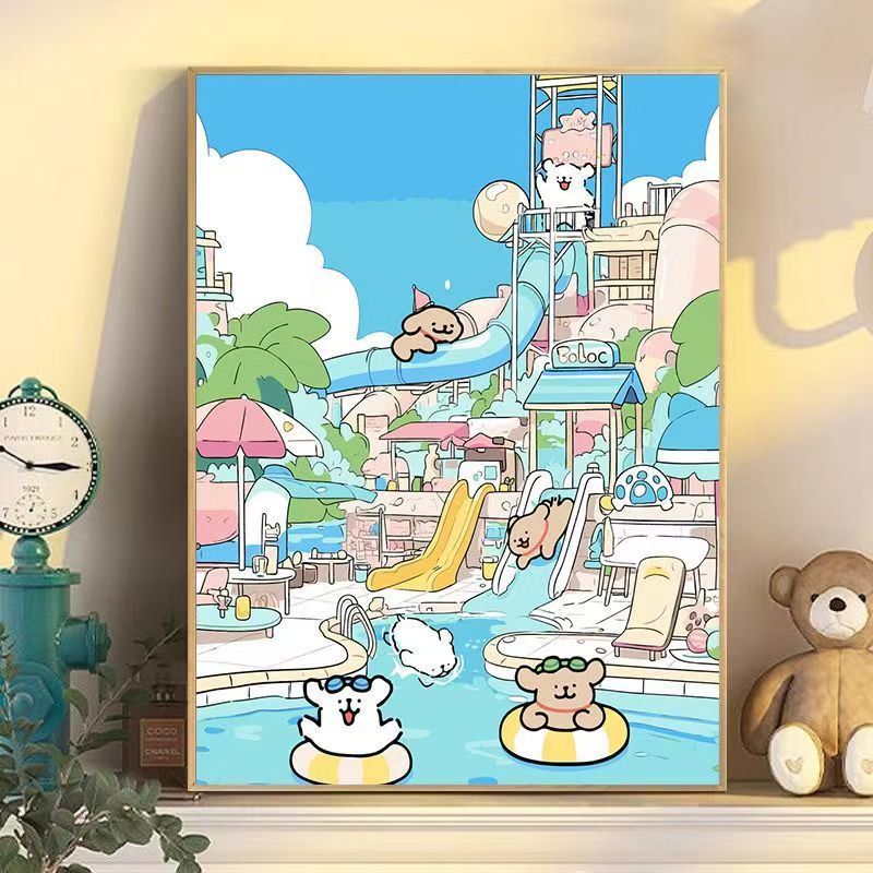 Playful Cartoon Dog Wall Art Stornfield