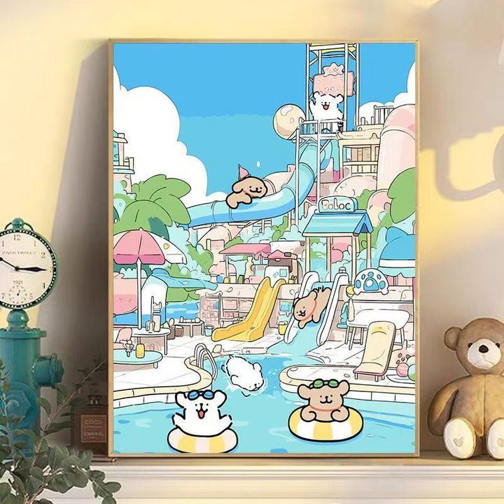 Playful Cartoon Dog Wall Art Stornfield