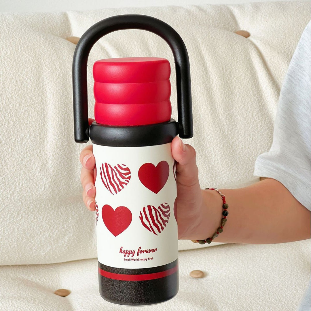 Ladies Insulated Drink Bottle with Design and Practical Handle Stornfield