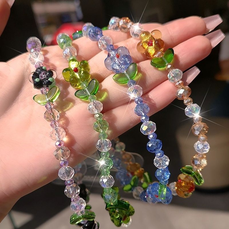 Floral Beaded Phone Lanyard Stornfield