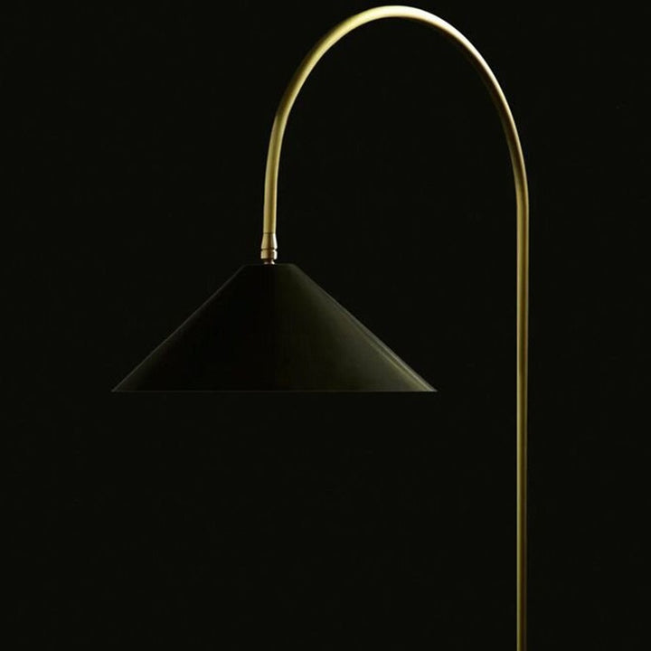Modern Arching Floor Lamp with Unique Shade Design