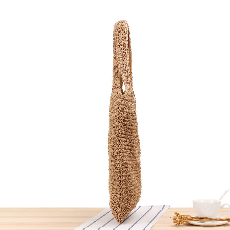Hand-knotted tote bag made of natural material Stornfield