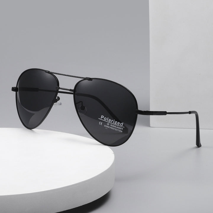 Men's polarized airplane sunglasses with ultra-light frame and UV protection Stornfield