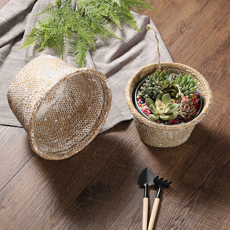 Handcrafted Natural Seagrass Storage Pot Stornfield