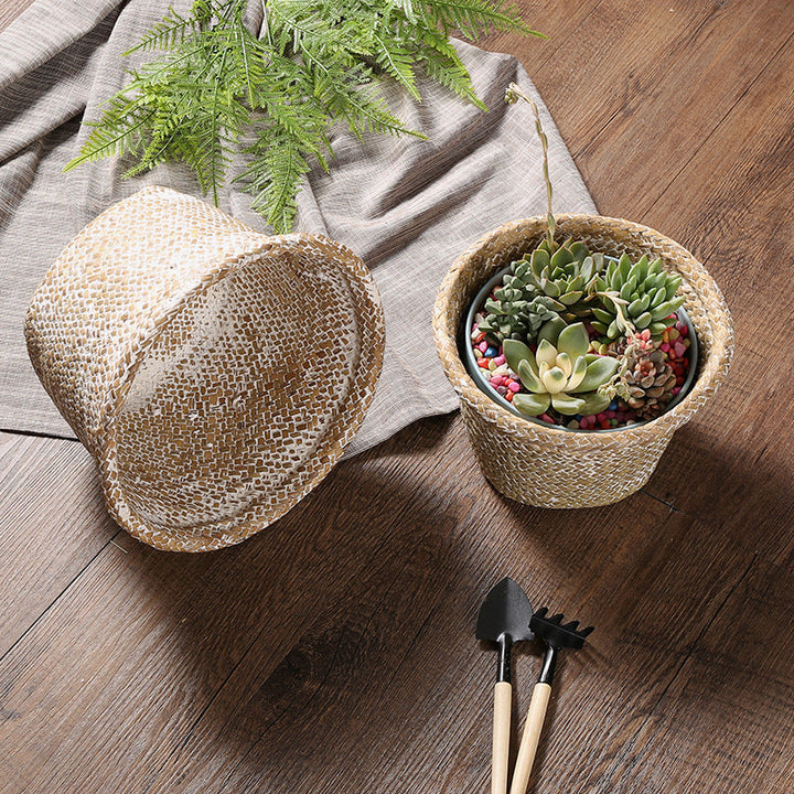 Handcrafted Natural Seagrass Storage Pot Stornfield