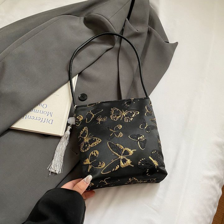 Elegant Floral Printed Handbag