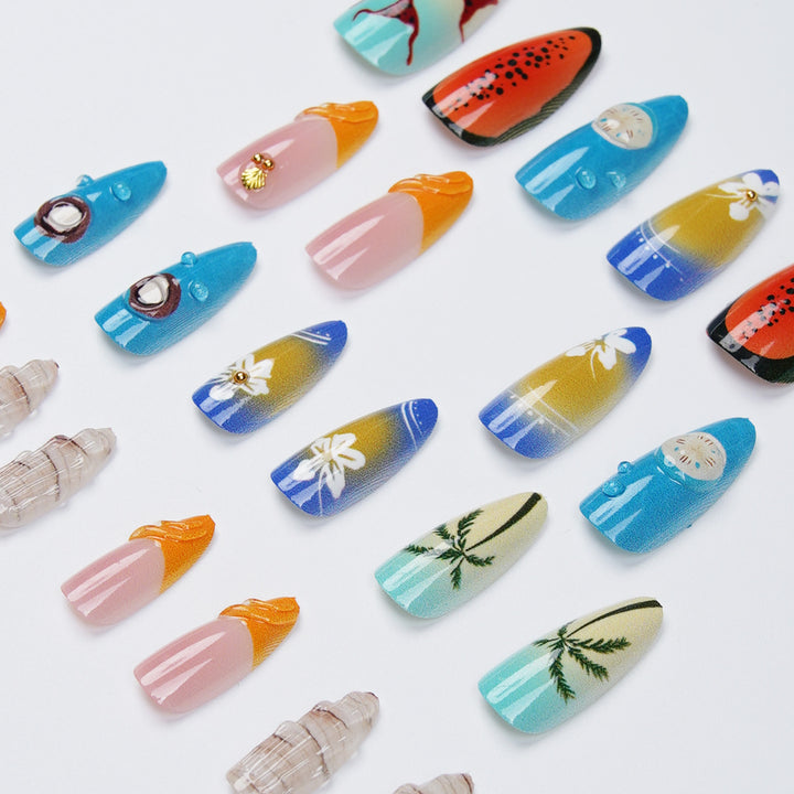 Nail art set with maritime motif Stornfield