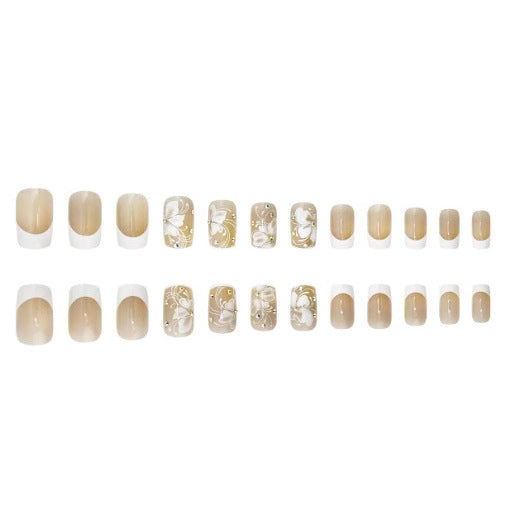 Elegant Floral Design Nail Art Enhancements Stornfield