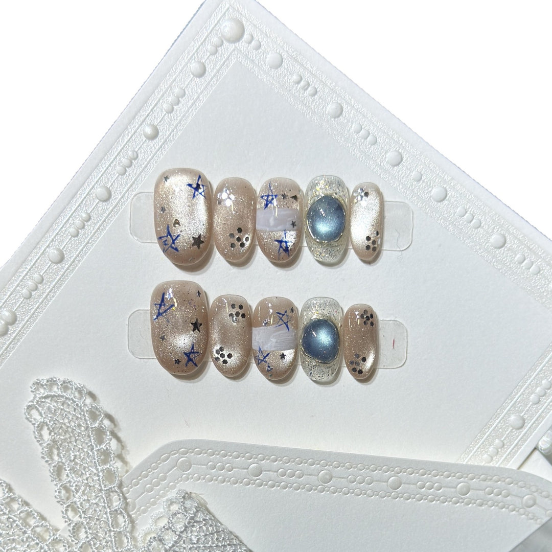 Celestial-Inspired Press-On Nail Set Stornfield