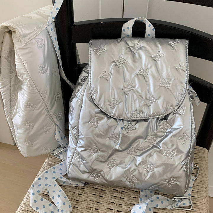 Backpack with velvet-soft upper material and elegant flap closure Stornfield
