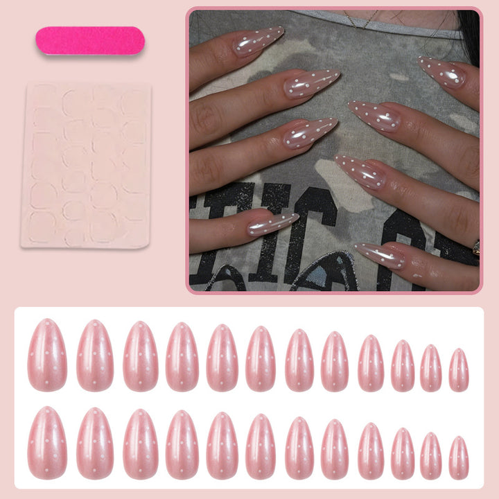 Artificial nails with modern dot design Stornfield
