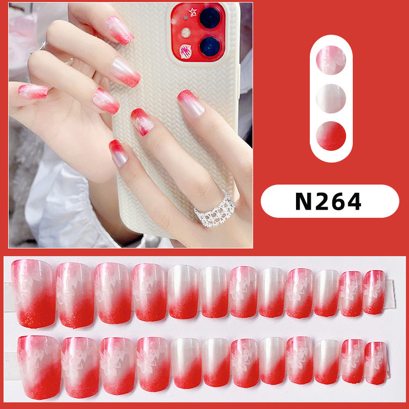 Ombre Glittery Press-On Nail Set
