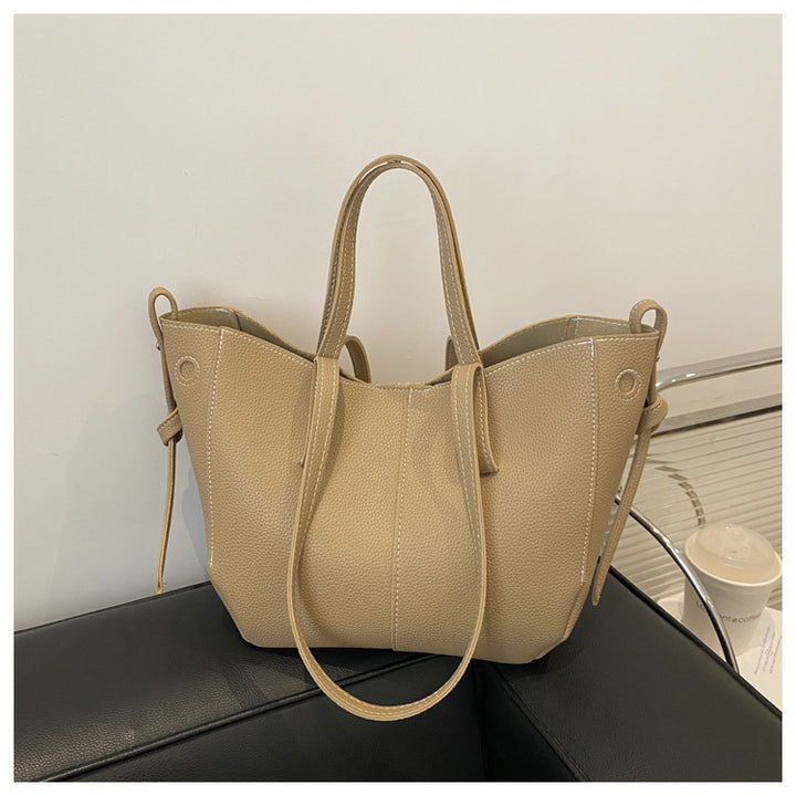 Textured Leather Everyday Tote Bag Stornfield