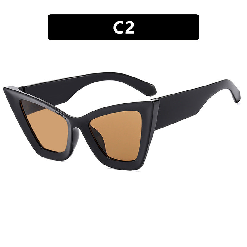 Women's Cat-Eye Sunglasses with Unique Wave Frame Stornfield
