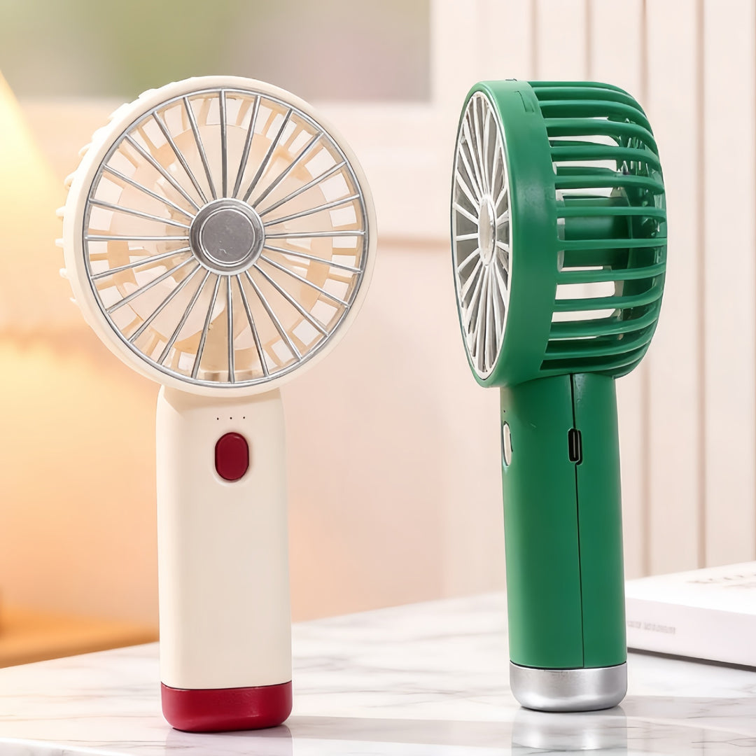 Ladies Portable Hand Fan with Powerful Battery and Ergonomic Design Stornfield