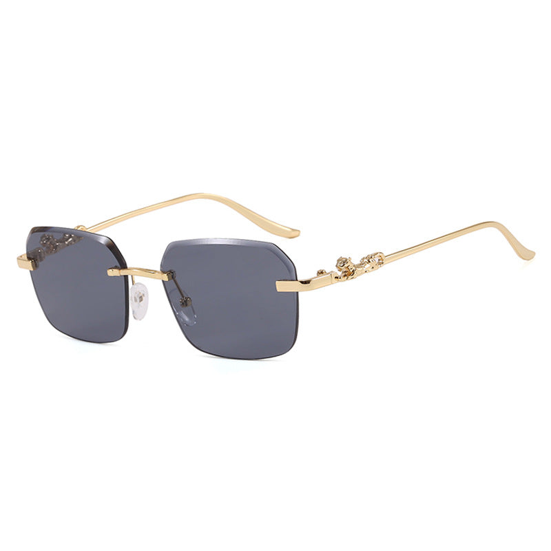 Women's fashionable square sunglasses with elegant gold frame and protective UV filter Stornfield