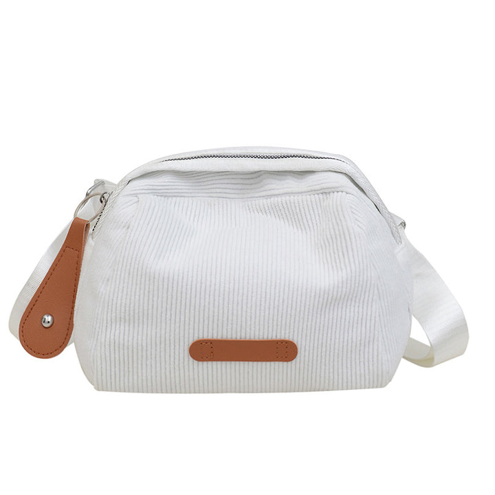 Casual Corduroy Crossbody Bag