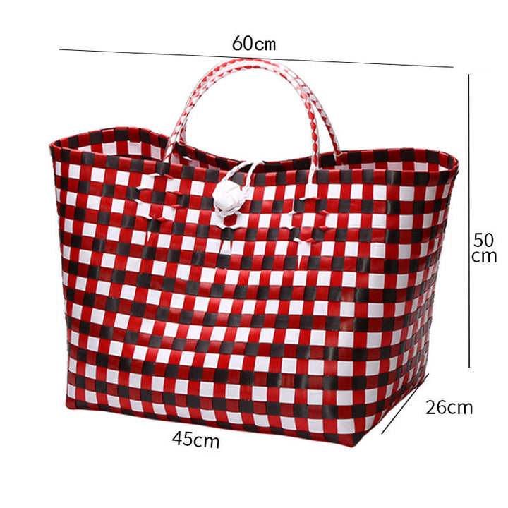 Large Capacity Woven Shopping Tote Stornfield