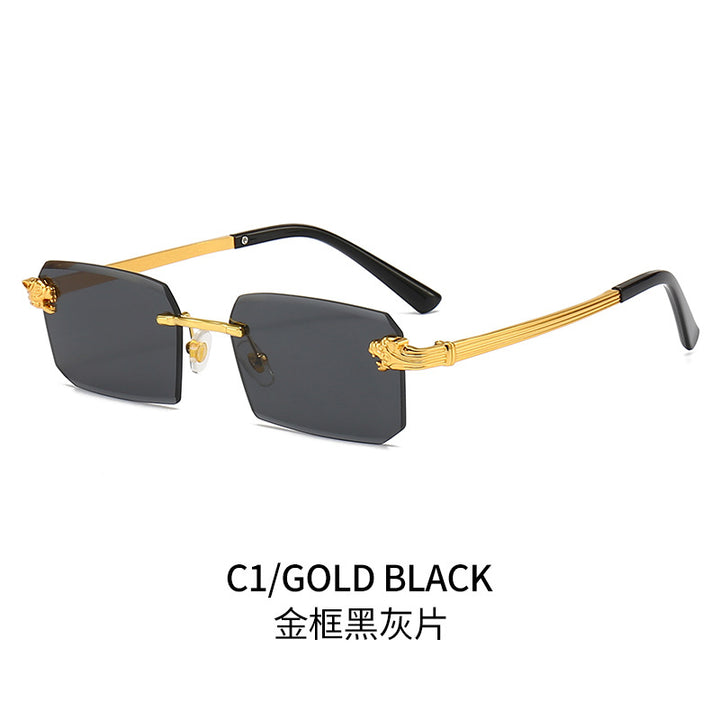 Ladies Fashion Sunglasses with Faceted Frame and Luxurious Accents Stornfield