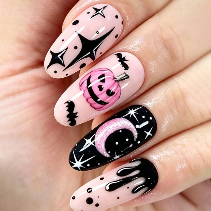Creative Halloween Design Gel Nails Stornfield