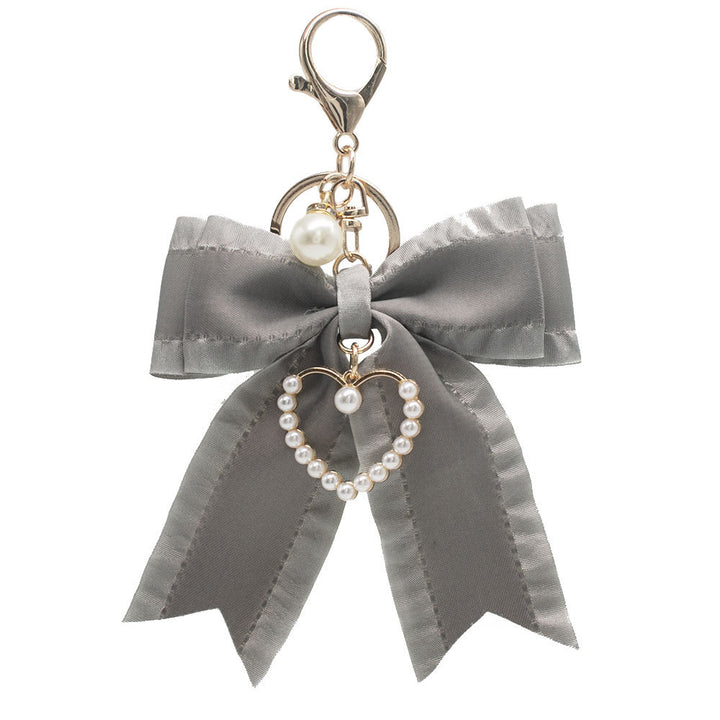 Elegant Heart-Shaped Bow Keychain Stornfield