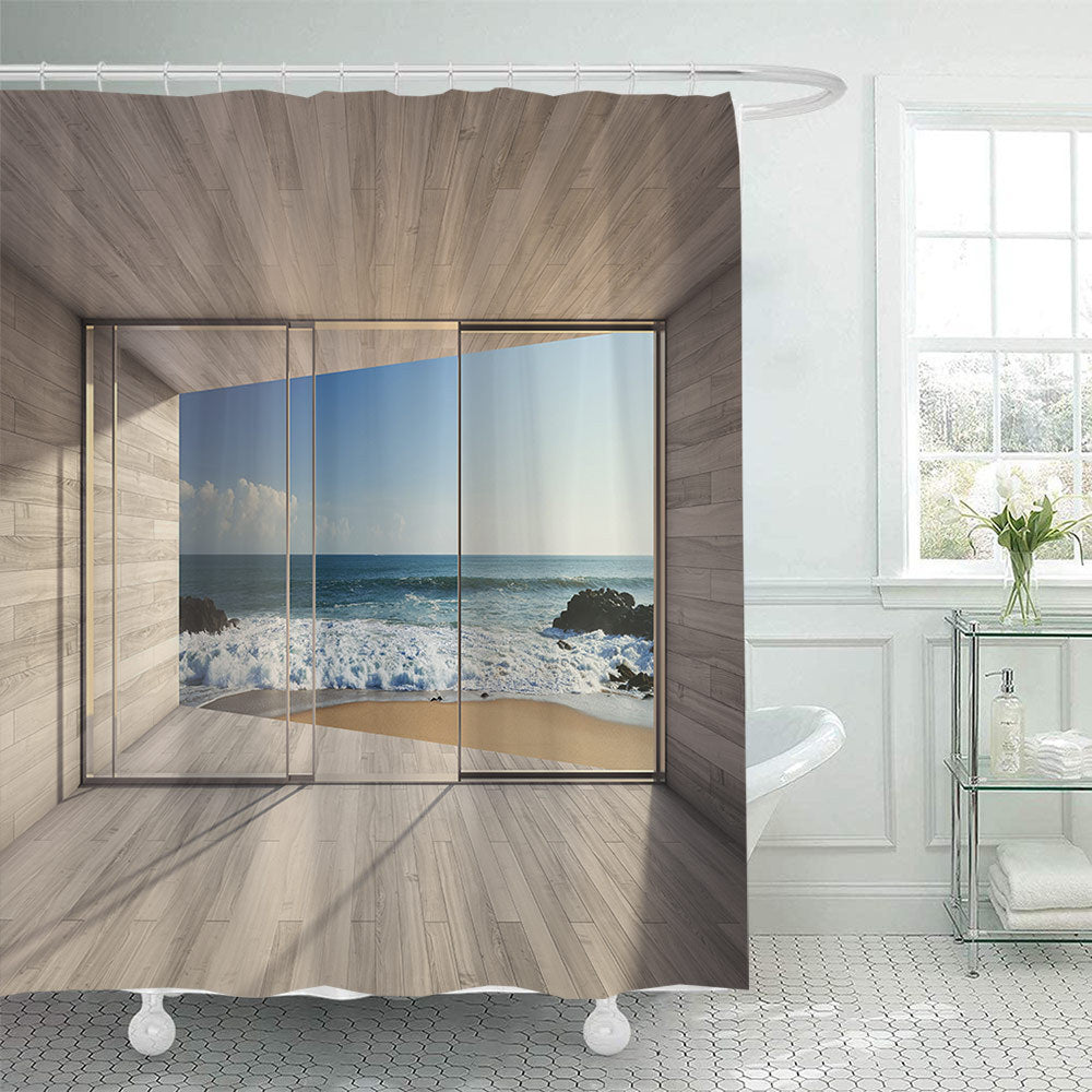 Tropical Oasis Shower Curtain Stornfield