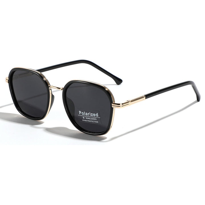 Women's geometric polarized sunglasses with stylish metal frame Stornfield